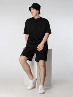 Футболка оверсайз мужская Boxy Men, черная — изображение 7
