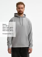 Худи унисекс Condor, серый меланж — изображение 4