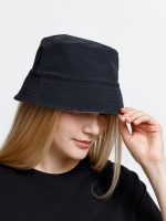 Панама Nylon двусторонняя, черная с хаки — изображение 5