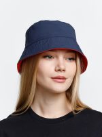 Панама Nylon двусторонняя, темно-синяя с красным — изображение 6