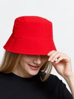 Панама Nylon двусторонняя, темно-синяя с красным — изображение 5