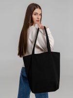 Сумка для покупок на молнии Shopaholic Zip, черная — изображение 10