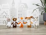 Мягкая игрушка Beastie Toys, мишка с белым шарфом — изображение 10