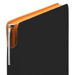 Ежедневник Flexpen Black, недатированный, черный со светло-оранжевым — изображение 3