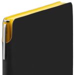 Ежедневник Flexpen Black, недатированный, черный с желтым — изображение 3