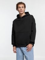 Худи оверсайз Kulonga Comfort Heavy, черное — изображение 5