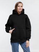 Худи оверсайз Kulonga Comfort Heavy, черное — изображение 8