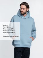 Худи Kulonga Oversize, серо-голубое — изображение 9