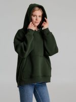 Худи Kulonga Oversize, темно-зеленый (хаки) — изображение 6