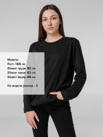 Футболка с длинным рукавом Lehta, черная — изображение 9