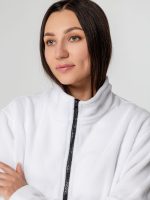Куртка флисовая унисекс Manakin, белая — изображение 11