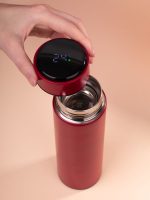 Смарт-бутылка с заменяемой батарейкой Long Therm, красная — изображение 12