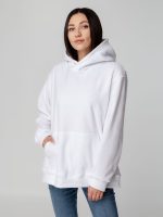 Худи флисовое унисекс Manakin, белое — изображение 6