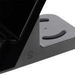 Зарядная станция с часами E-Store для смартфона, часов и наушников, черная — изображение 8