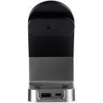 Зарядная станция с часами E-Store для смартфона, часов и наушников, черная — изображение 5
