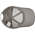Бейсболка Canopy, серая с черным кантом — изображение 3