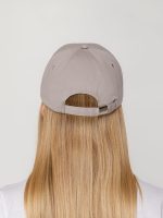 Бейсболка Canopy, серая с черным кантом — изображение 7