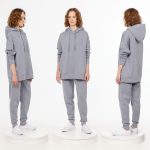 Худи унисекс H2, серое — изображение 4