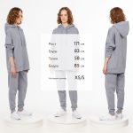 Худи унисекс H2, серое — изображение 5