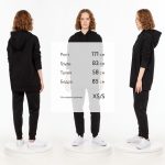Худи унисекс H2, черное — изображение 5