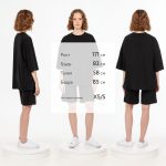 Футболка унисекс оверсайз T1, черная — изображение 3