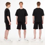 Футболка унисекс оверсайз T3, черная — изображение 5