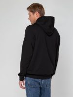 Худи унисекс с карманом на груди Chest Pocket, черное — изображение 13