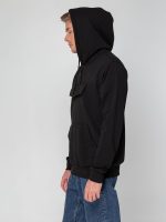 Худи унисекс с карманом на груди Chest Pocket, черное — изображение 14