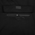 Худи унисекс с карманом на груди Chest Pocket, черное — изображение 5