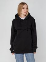 Худи унисекс с карманом на груди Chest Pocket, черное — изображение 8