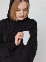 Худи унисекс Hand Some, черное — изображение 11