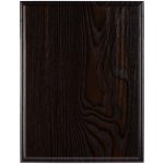 Плакетка Plaque, большая, венге с золотистой пластиной — изображение 2