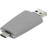 Флешка Pebble Universal, USB 3.0, серая, 64 Гб — изображение 6