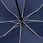 Зонт наоборот складной Futurum со светоотражающим кантом, темно-синий — изображение 3