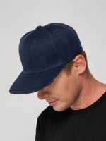 Бейсболка Snapback с прямым козырьком, темно-синяя — изображение 8