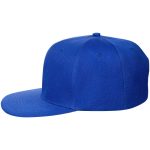 Бейсболка Snapback с прямым козырьком, ярко-синяя — изображение 2