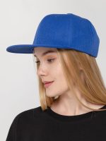 Бейсболка Snapback с прямым козырьком, ярко-синяя — изображение 5