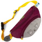 Поясная сумка детская Kiddo, бордовая с серым — изображение 8
