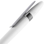 Ручка шариковая Prodir DS5 TSM Metal Clip, белая с серым — изображение 5