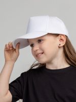 Бейсболка детская Standard Kids, белая — изображение 4