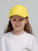 Бейсболка детская Standard Kids, желтая — изображение 4