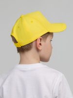 Бейсболка детская Standard Kids, желтая — изображение 8