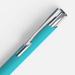 Ручка шариковая Keskus Soft Touch, бирюзовая — изображение 4