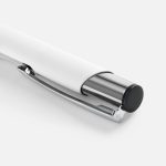Ручка шариковая Keskus Soft Touch, белая — изображение 3