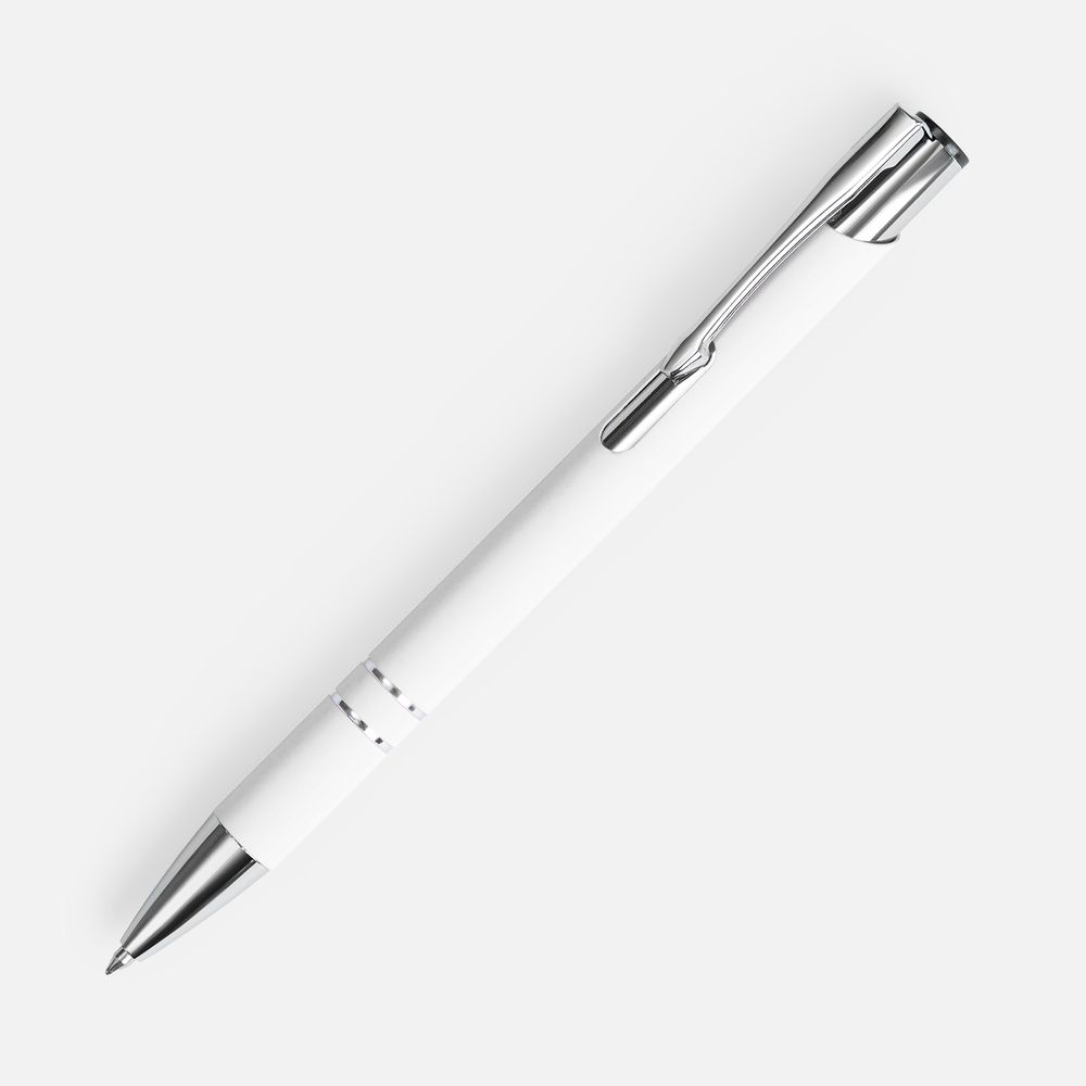 16425.60_17_1000x1000 Ручка шариковая Keskus Soft Touch, белая — изображение 1