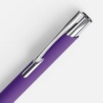 Ручка шариковая Keskus Soft Touch, фиолетовая — изображение 4