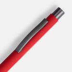 Ручка шариковая Atento Soft Touch, красная — изображение 3