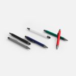 Ручка шариковая Atento Soft Touch со стилусом, серая — изображение 5