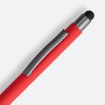 Ручка шариковая Atento Soft Touch со стилусом, красная — изображение 2
