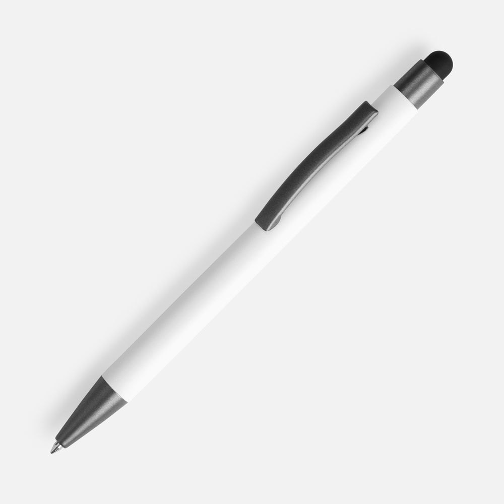 16428.60_13_1000x1000 Ручка шариковая Atento Soft Touch со стилусом, белая — изображение 1